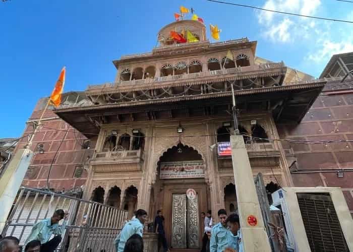 Banke Bihari Temple in Vrindavan, a famous temple dedicated to Lord Krishna